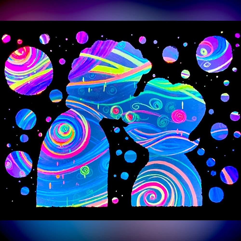 “Cosmic Connection” LED Shadowbox